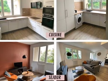 appartement meublé de 73 m²  traversant  sans vis-à-vis et lumineux
