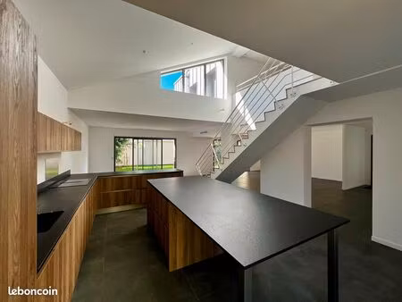 maison contemporaine  jardin  garage - le bouscat  parc de la chêneraie  tram d
