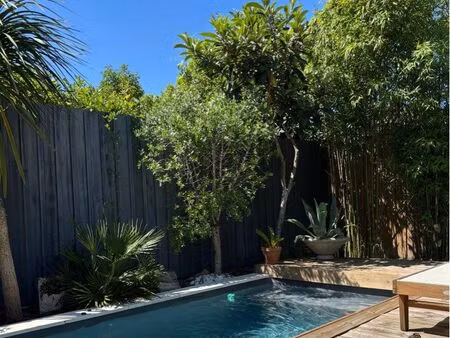 échoppe rénovée avec piscine