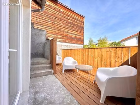 quartier vallières - maison avec jardin 80m2