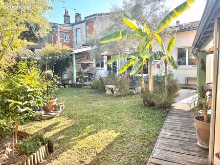 échoppe double familiale avec jardin 5 ch. à saint-genès / talence – 141 m² de lumière  de
