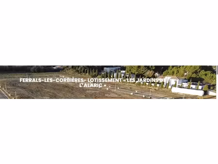 vente terrain 419 m² à ferrals-les-corbières (11200)  56 000 €