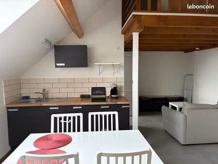 t2 meublé 34 m² avec parking et cave