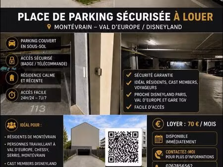 location place de parking