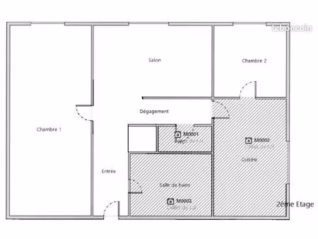 appartement f3 - 51m² - montferrand