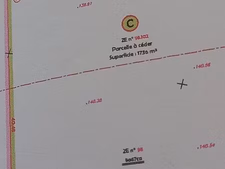 terrain constructible entre dieppe & rouen 1736m2