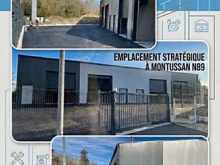 local d’activité 175 m² avec bureaux – emplacement stratégique à montussan (axe n89)