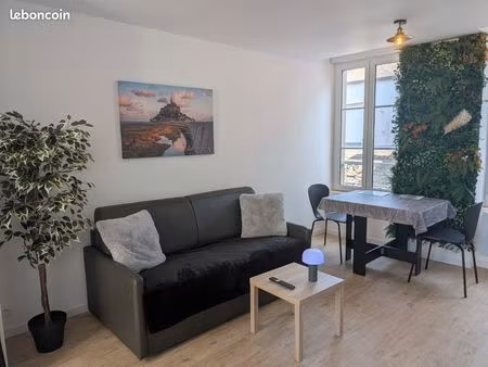 location studio meublé granville