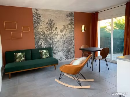 t1 récent avec clim  terrasse et jardin