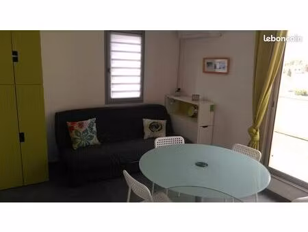 grand studio meublé canet - septembre à juin - idéal étudiant