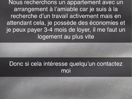 recherche propriétaire pour louer un appartement avec arrangement (4-5 mois de loyer payer