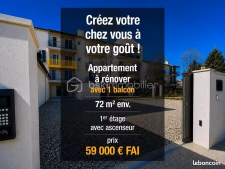 appartement 2 pièces 72 m²