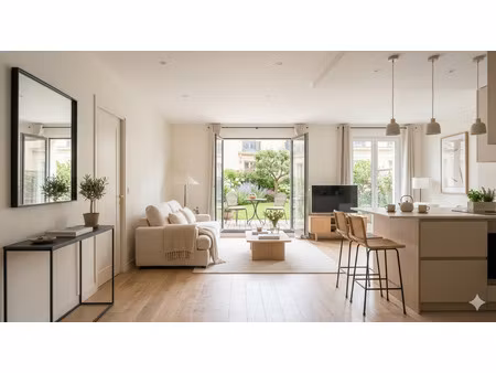 charmant 2 pièces avec terrasse et jardin à asnières-sur-seine