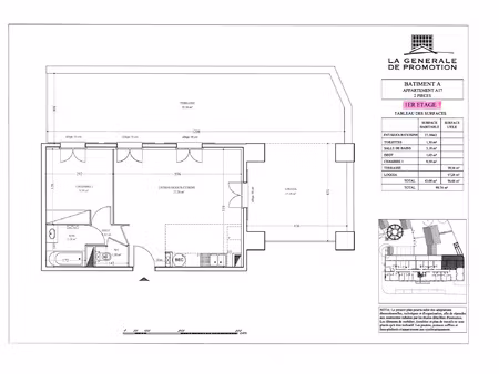 bailly-romainvilliers : superbe appartement f2 a louer