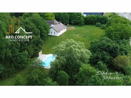 propriété de caractère de plain-pied sur 1 hectare avec étang  piscine et local profession