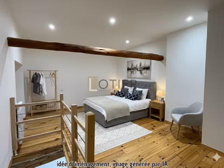 a louer : maison de village de 63m2 à villemoutaussou