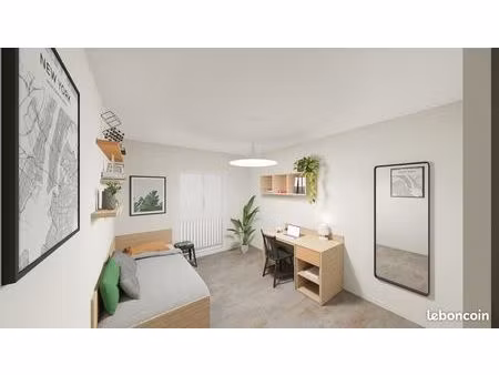 studio meublé étudiant à blois vue jardin– résidence beelodge campus proche insa  gare et 