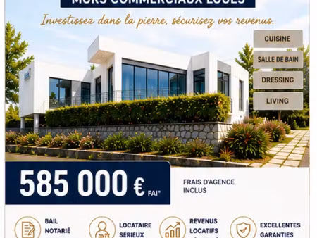 murs commerciaux loués – investissement patrimonial de qualité