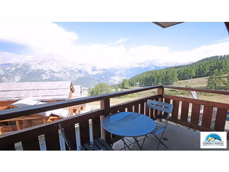 appartement 4/6 couchages vue pistes et vallee