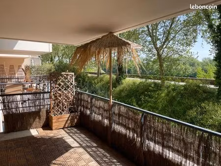 vends appartement t3 bord de garonne toulouse