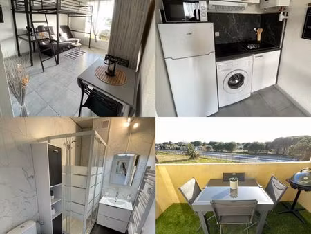 appartement étudiant(e) - secteur sud à canet plage + parking privé