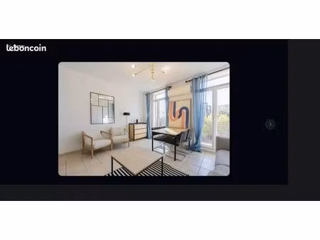 bel appart t3 meublé 52m² – immeuble standing 19e – plein centre béziers av. clémenceau