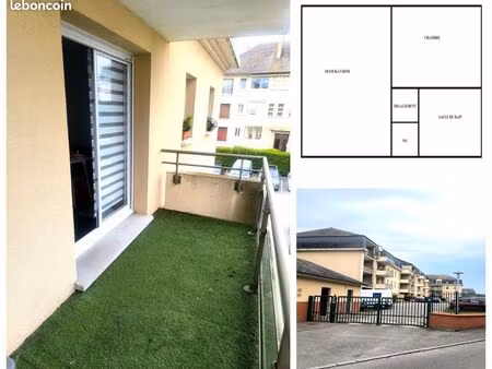 t2 rénové de 46m2 avec balcon et parking quartier janval