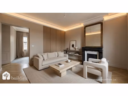 levallois-perret mairie - appartement 2 pièces rénové avec charme de l'ancien de 52.01m²