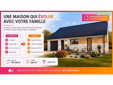 maison 3 pièces 53 m²