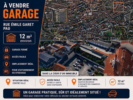 pau centre - box - 12 m²