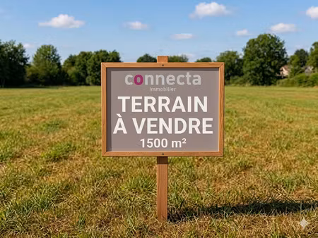 rare ! terrain constructible 1500 m2 - francueil - secteur c