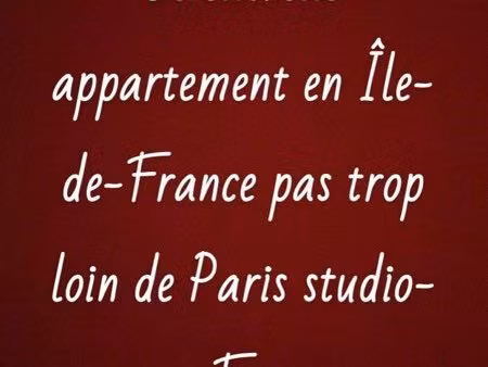 je cherche appartement