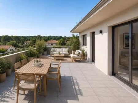 magnifique apaprtement 3 pièces avec terrasse sans vis-à-vis en plein coeur de sanguinet
