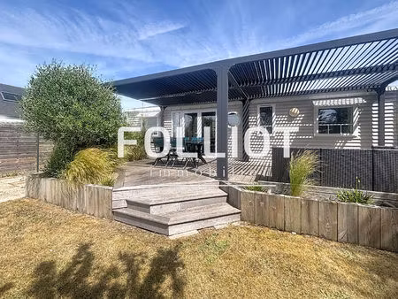à vendre 50590 montmartin-sur-mer plage parcelle de terrain avec mobil-home de 35 45 m² 3 