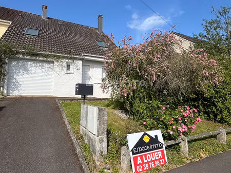 maison t4 - 3 chambres - garage et sous sol - jardin - 88.60m² - houppeville