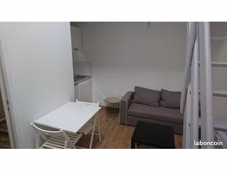 studio mezzanine meublé au centre de lesquin