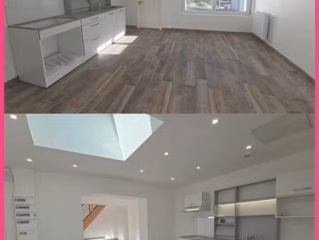 belle maison entièrement rénovée 70m² avec jardin et 2 parkings centre-ville