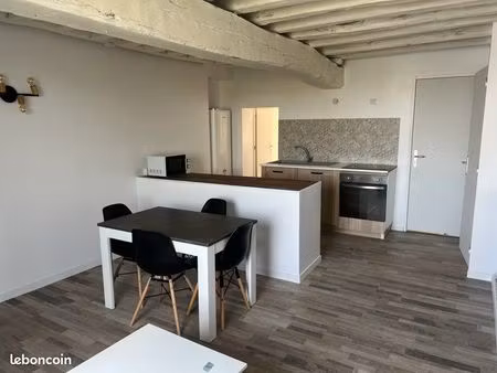 appartement t2 meublé 40 m² – vue exceptionnelle sur la loire – centre-ville saumur
