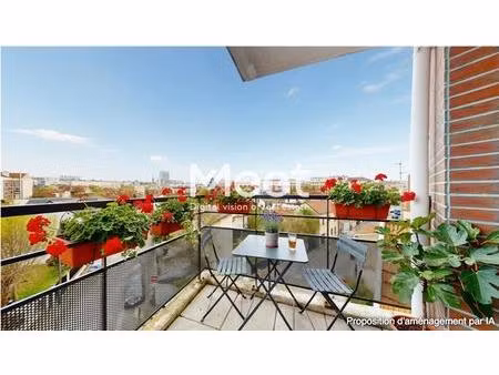 3 pieces - immeuble récent - balcon - vue dégagée