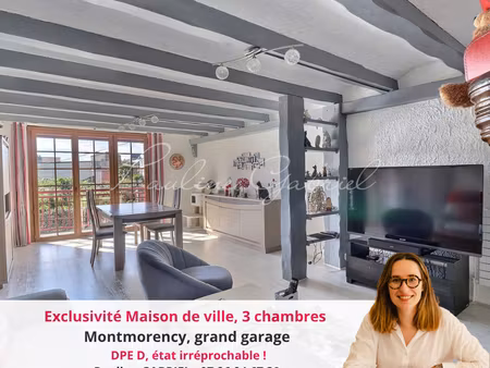 maison de ville  beaux espaces de vie  3 chambres  montmorency