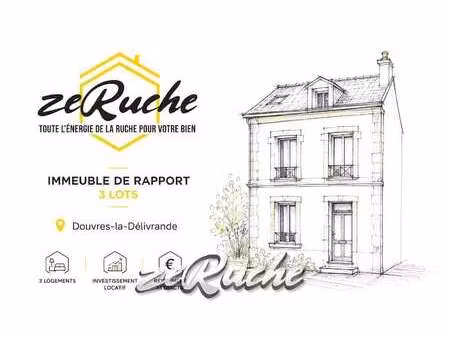 vente immeuble à douvres-la-délivrande (14440) : à vendre / 78m² douvres-la-délivrande