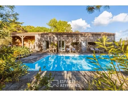 maison à ossature bois  douceur de vivre les pieds dans le sable
