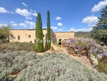 dans un village médiéval du parc naturel régional du verdon  une maison en pierre avec