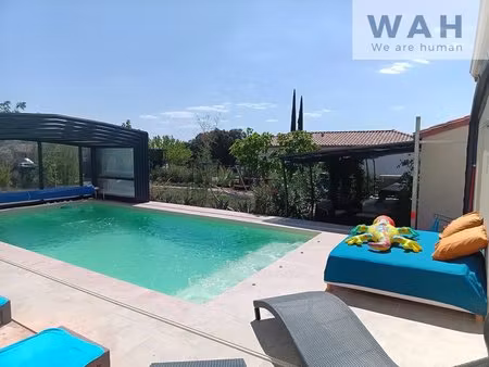 vente villa 4 pièces avec gîte independant 4 pieces et piscine couverte - 30260...