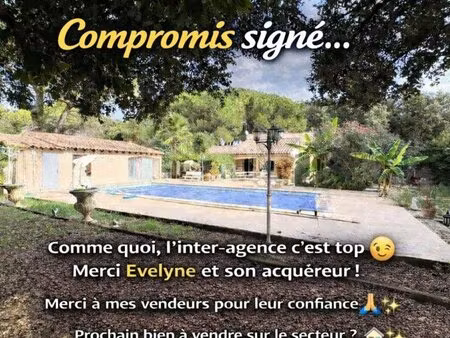 plain-pied 119 m² sur magnifique terrain arbore (mauvalats)