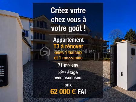 vente appartement 3 pièces 71 m² à saint-christol (84390)  62 000 €