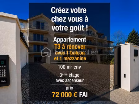 vente appartement 3 pièces 99.7 m² à saint-christol (84390)  72 000 €