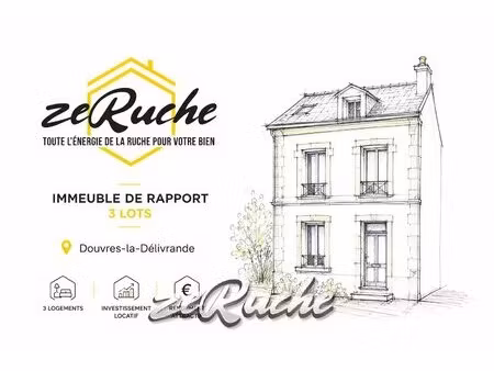 immeuble de rapport en monopropriété – centre-ville de douvres-la-délivrande