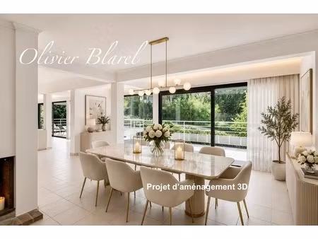 chatou limite le vesinet - villa d'architecte 8 pièces - jardin paysagé - reception cathéd
