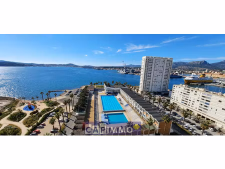 toulon le mourillon appartement t3 meuble: superbe vue mer (